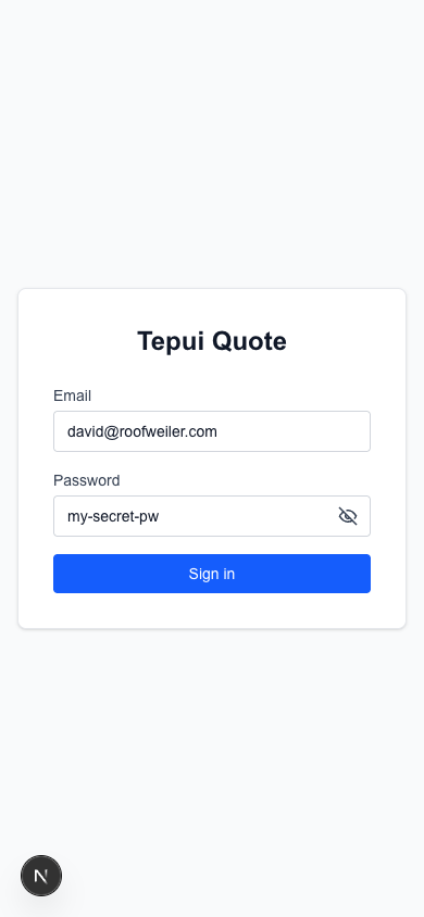 Tepui Management — product screenshot